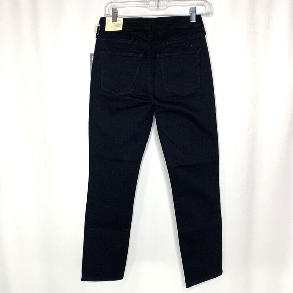 Universal Thread Womens Black Jeans Size 0 25R High Rise Slim Straight - Picture 6 of 11